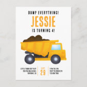 Dump Everything! Bouw Verjaardagsuitnodiging Briefkaart (Voorkant)