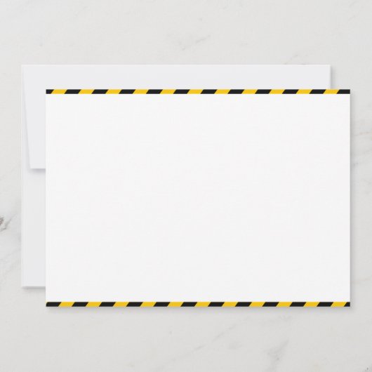 "DUMP EVERYTHING! Photo –Construction 2nd Birthday Kaart (Achterkant)