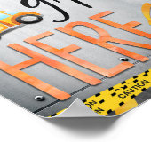 Dump Gifts here Sign | Decoret bouwpartij Poster (Hoek)