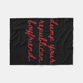 Dump je Republikeinse vriend Dump Protests Verzets Fleece Deken (Voorkant (Horizontaal))