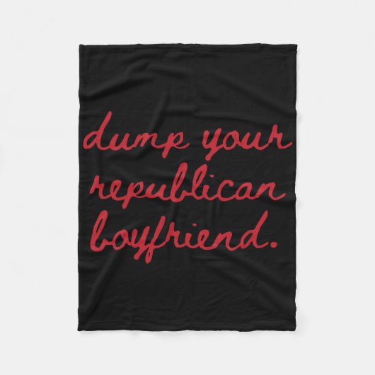 Dump je Republikeinse vriend Dump Protests Verzets Fleece Deken (Voorkant)
