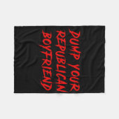 Dump je Republikeinse vriend grappig Fleece Deken (Voorkant (Horizontaal))
