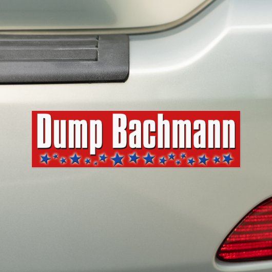 Dump Michele Bachmann Bumpersticker (Op auto)