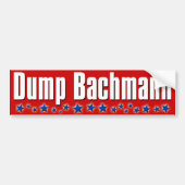 Dump Michele Bachmann Bumpersticker (Voorkant)