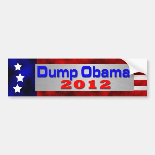 Dump Obama Bumpersticker (Voorkant)