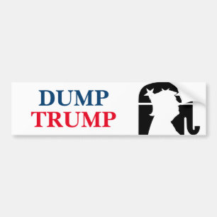 Dump President Donald Trump Political Bumpersticker