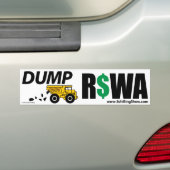 DUMP RSWA BUMPERSTICKER (Op auto)