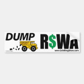 DUMP RSWA BUMPERSTICKER (Voorkant)