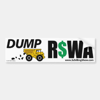 DUMP RSWA BUMPERSTICKER