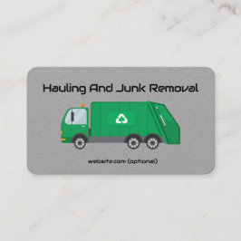 Dump Trailer Hauling en Junk Removal QR Visitekaartje