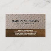 Dump Truck and Excavator Steel Visitekaartje (Achterkant)