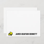 Dump Truck Bedankbriefje Notitiekaartje (Voorkant / Achterkant)