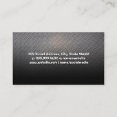 Dump Truck | Bord van metaal Visitekaartje (Achterkant)