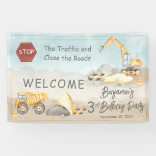 Dump Truck Boy 3rd Birthday Party Spandoek