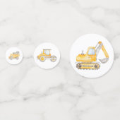 Dump Truck Boy Construction Truck Birthday Confetti (Voorkanten)