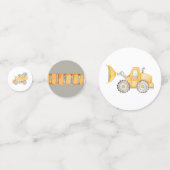 Dump Truck Boy Construction Truck Birthday Confetti (Achterkanten)