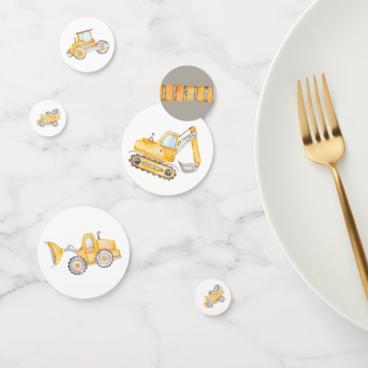 Dump Truck Boy Construction Truck Birthday Confetti (Groep)