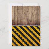 Dump Truck Boys Birthday Rustige Bouw Kaart (Achterkant)