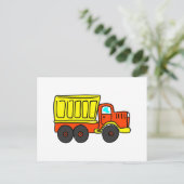 Dump Truck Briefkaart (Staand voorkant)