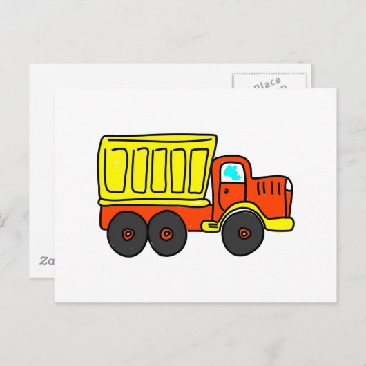 Dump Truck Briefkaart (Voorkant / Achterkant)