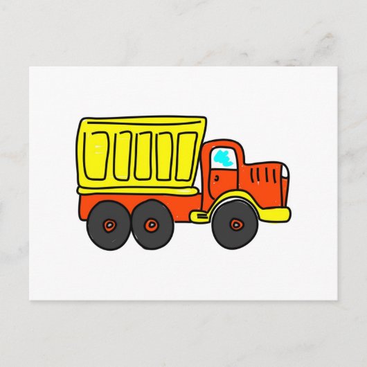 Dump Truck Briefkaart (Voorkant)