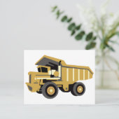 Dump Truck Briefkaart (Staand voorkant)