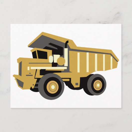 Dump Truck Briefkaart (Voorkant)