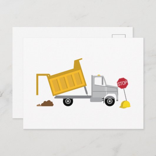 Dump Truck Briefkaart (Voorkant / Achterkant)