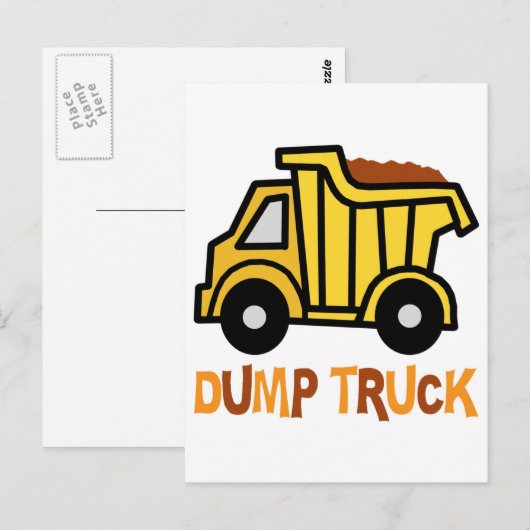 Dump Truck Briefkaart (Voorkant / Achterkant)