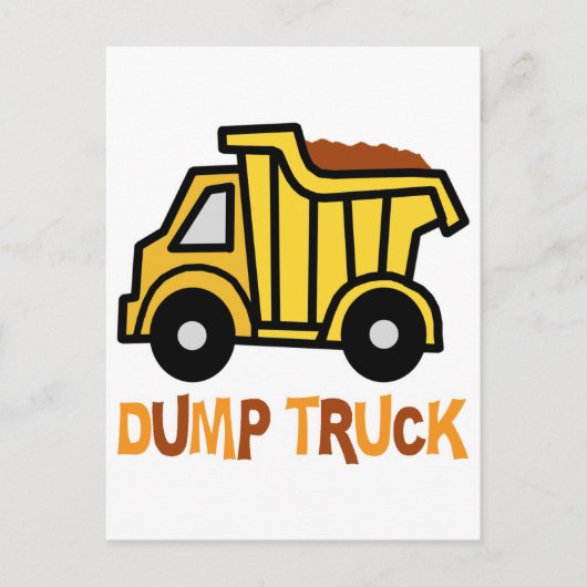Dump Truck Briefkaart (Voorkant)