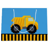 Dump Truck Child's Large Birthday Gift Bag Groot Cadeauzakje (Voorkant)