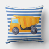 Dump Truck Constructie Thema Kinder Kussen (Achterkant)