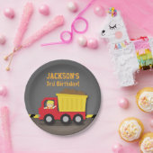 Dump Truck constructie Verjaardagsfeestartikelen Papieren Bordje (Feest)