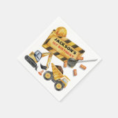 Dump Truck constructie verjaardagsfeestje Servet (Hoek)