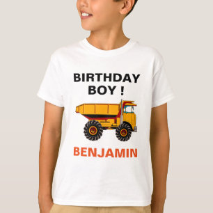 Dump Truck constructie verjaardagsfeestje T-shirt