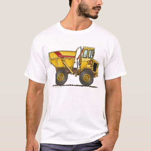 Dump Truck Construction Apparel voor zwaar gebruik T-shirt (Voorkant)