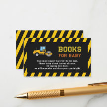 Dump Truck Construction Baby shower Books for Baby