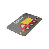 Dump Truck Construction Builder Boys Room Decline Badmat (Gekanteld)