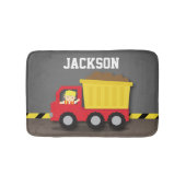 Dump Truck Construction Builder Boys Room Decline Badmat (Voorkant)
