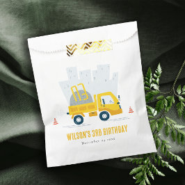 Dump Truck Construction Vehicle Kids Birthday Bedankzakje