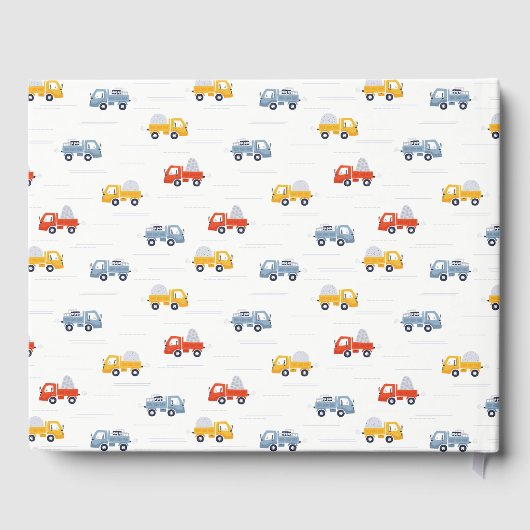 Dump Truck Construction Vehicle Kids Birthday Gastenboek (Achterkant)