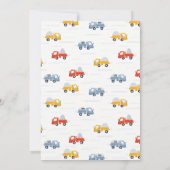 Dump Truck Construction Vehicle Kids Birthday Kaart (Achterkant)