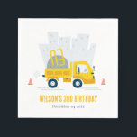 Dump Truck Construction Vehicle Kids Birthday Servet<br><div class="desc">Het is een verbluffend trappelwagen voor de bouw van vrachtwagens met een 'Birthday'-Collectie... het is een verbluffend klein lichtpuntje van een gele grijze vuilniswagen met het 'Birthday'-jaar, perfect voor je kleine verjaardagsfeestje. Het is zeer gemakkelijk om, met uw persoonlijke details aan te passen. Als u een ander bijpassend product of...</div>
