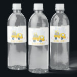Dump Truck Construction Vehicle Kids Birthday Waterfles Etiket<br><div class="desc">Het is een verbluffend trappelwagen voor de bouw van vrachtwagens met een 'Birthday'-Collectie... het is een verbluffend klein lichtpuntje van een gele grijze vuilniswagen met het 'Birthday'-jaar, perfect voor je kleine verjaardagsfeestje. Het is zeer gemakkelijk om, met uw persoonlijke details aan te passen. Als u een ander bijpassend product of...</div>