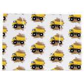 Dump Truck Construction Vehicle Mud Groot Cadeauzakje (Achterkant)