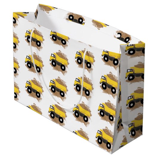 Dump Truck Construction Vehicle Mud Groot Cadeauzakje (Achterkant Gekanteld)