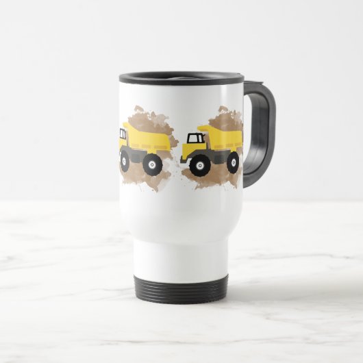 Dump Truck Construction Vehicle Mud Reisbeker (Voorkant rechts)