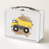 Dump Truck Construction Vehicle Mud Waterverf (Voorkant)