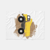 Dump Truck Construction Vehicle Mud Waterverf Fleece Deken (Voorkant (Horizontaal))