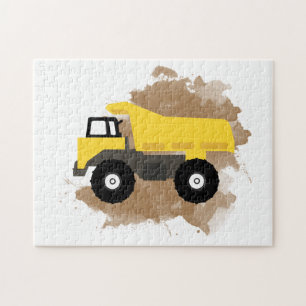 Dump Truck Construction Vehicle Mud Waterverf Legpuzzel